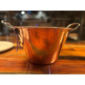 French Pastry Chef LARGE 100% SOLID COPPER Jam Pot.